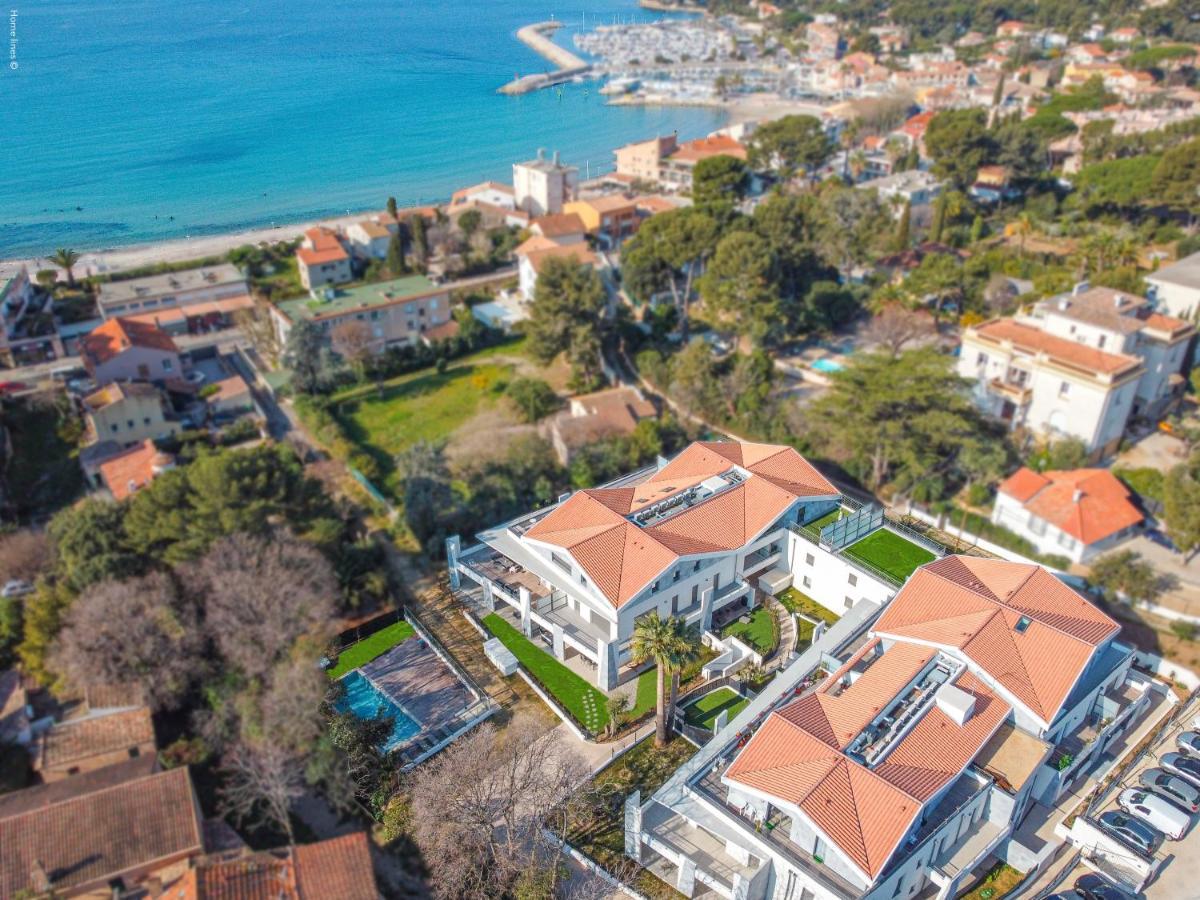 T4 Neuf - Jardin-Terrasse Et Piscine - Acces Direct Plages Et Centre Village - App C 12 Сен-Сір-сюр-Мер Екстер'єр фото