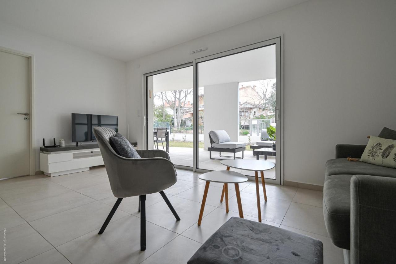 T4 Neuf - Jardin-Terrasse Et Piscine - Acces Direct Plages Et Centre Village - App C 12 Сен-Сір-сюр-Мер Екстер'єр фото